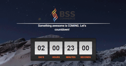 Maintenance page countdown timers