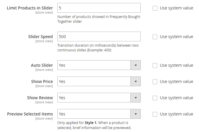 Limit Product per Magento 2 Frequently Bought Together Slide