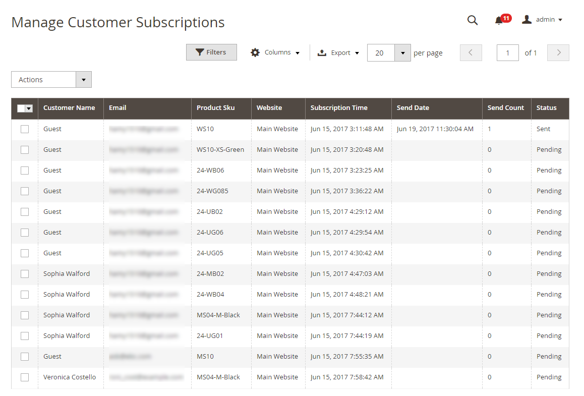  Manage Customer Subscription of Magento 2 Out of Stock Notification