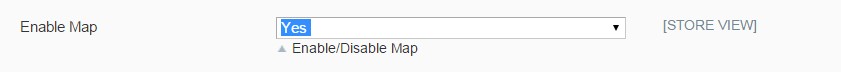 enable or disable map on Mageno storefront