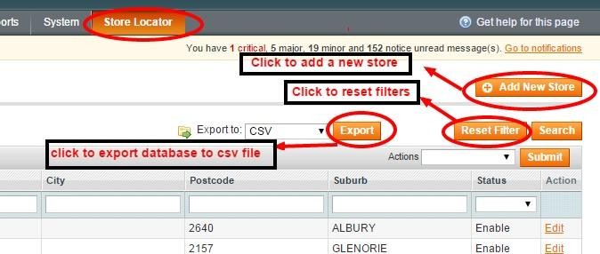 how to add new Magento Store Locator