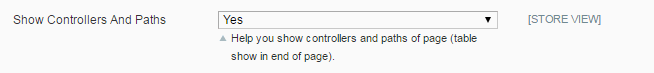Show controllers and paths of page