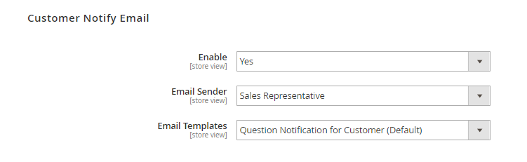 magento 2 product questions customer notify email